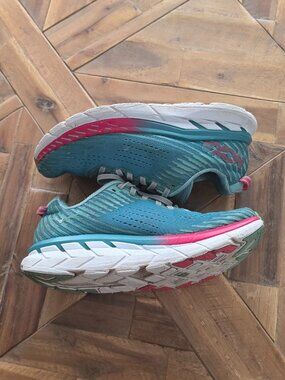Teal Green Hoka One Running Sneakers, Size 7
